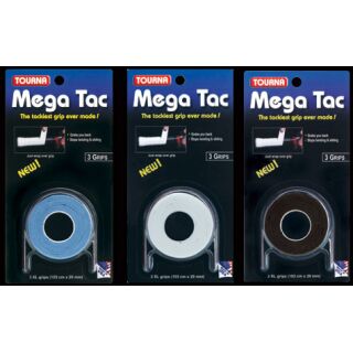 TOURNA Mega Tac Overgrip 3er | Tennis-Griffband