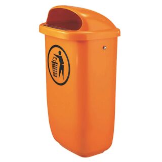 Abfallbehälter orange
