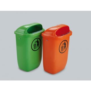 Papierkorb / Abfallbehälter UV-beständig - grün