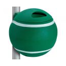 Abfallbehälter Tennisball grün