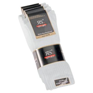 Tennisstrumpf, Tennissocken RS-Sport 39/42 weiß 4er Pack