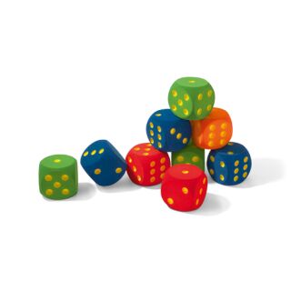 VOLLEY Würfel Schaumstoffwürfel 16cm blau