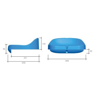 Tribünensitz Compact gelb (RAL 1018)