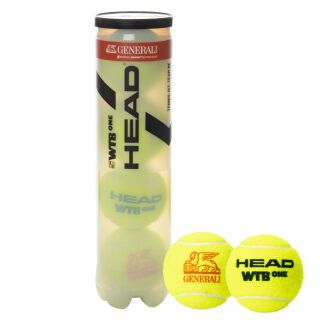 HEAD WTB ONE 4er Dose Tennisbälle - Offizieller WTB Spielball